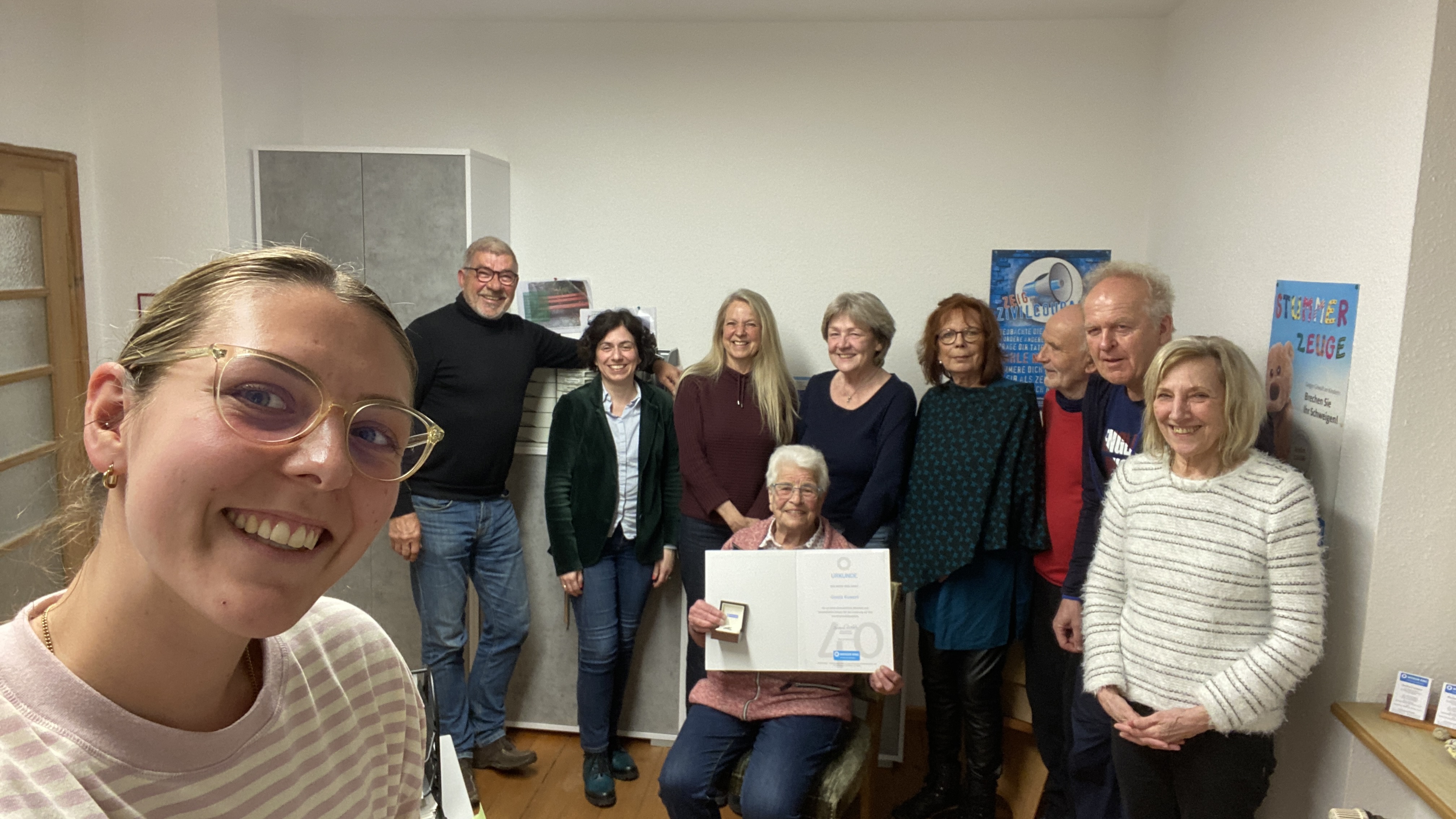 Das ganze Team gratuliert Gisela Kuwert